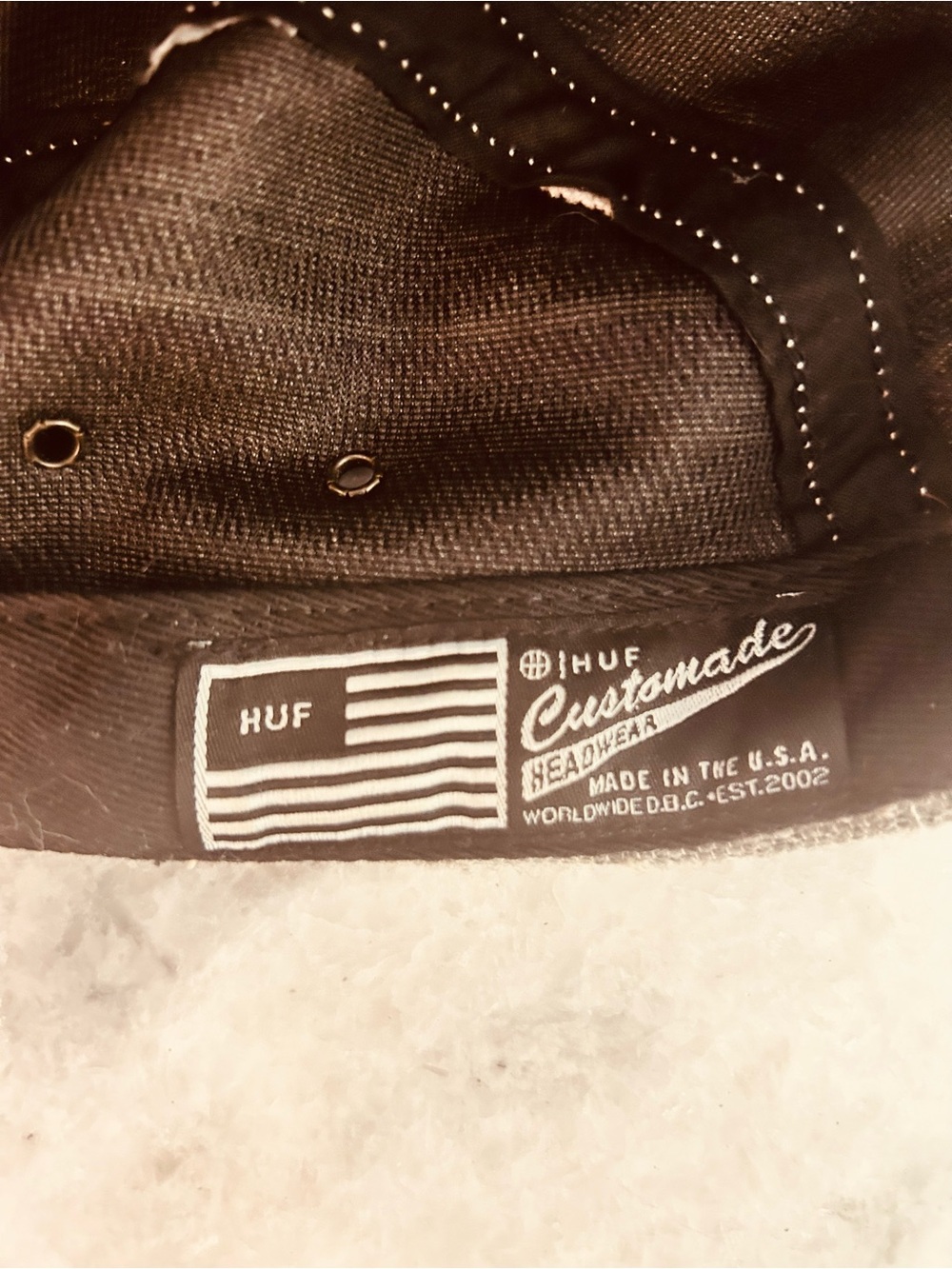 Men's Huf Worldwide 5 Panel Hat - Picture 4 of 4
